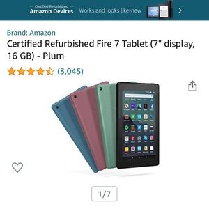 Certified Refurbished Fire 7 Tablet
